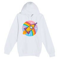 Cartoon Rocket Premium Pullover Hoodie