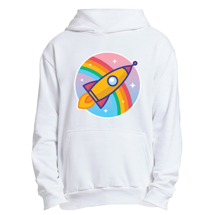 Cartoon Rocket Urban Pullover Hoodie