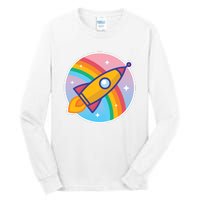 Cartoon Rocket Tall Long Sleeve T-Shirt