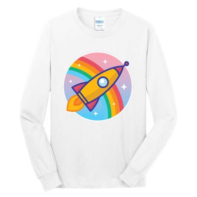 Cartoon Rocket Tall Long Sleeve T-Shirt