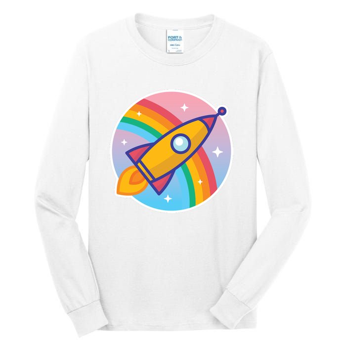 Cartoon Rocket Tall Long Sleeve T-Shirt