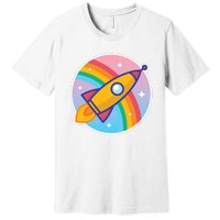 Cartoon Rocket Premium T-Shirt