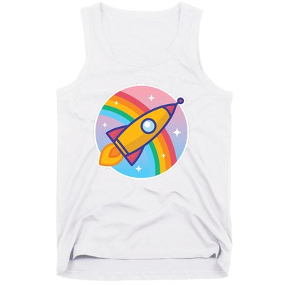 Cartoon Rocket Tank Top