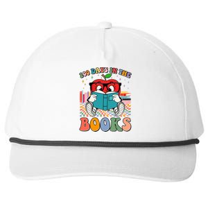 Cute Retro Cartoon Apple 100 Days Of Books Snapback Five-Panel Rope Hat