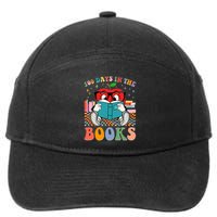Cute Retro Cartoon Apple 100 Days Of Books 7-Panel Snapback Hat