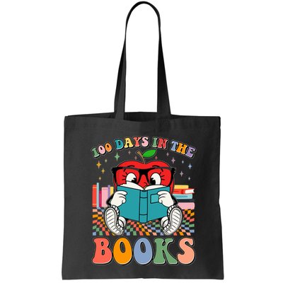 Cute Retro Cartoon Apple 100 Days Of Books Bag