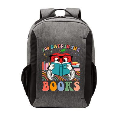 Cute Retro Cartoon Apple 100 Days Of Books Vector Backpack