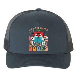 Cute Retro Cartoon Apple 100 Days Of Books Yupoong Adult 5-Panel Trucker Hat