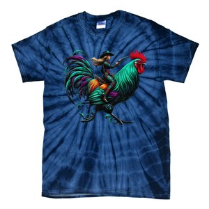 Cow Riding Chicken Tie-Dye T-Shirt