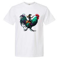 Cow Riding Chicken Garment-Dyed Heavyweight T-Shirt