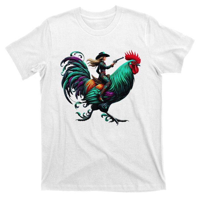 Cow Riding Chicken T-Shirt