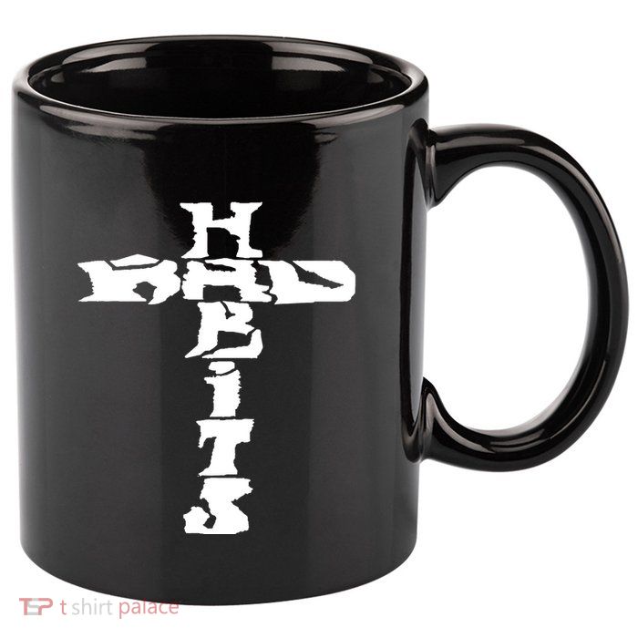 Cross Rockabilly 11oz C Handle Ceramic Mug