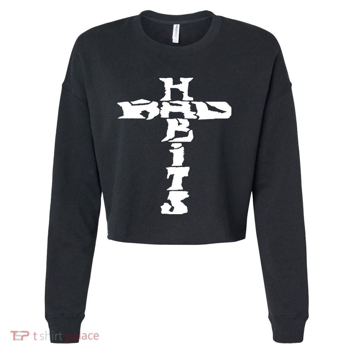 Cross Rockabilly Cropped Pullover Crew