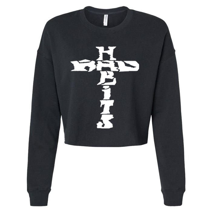 Cross Rockabilly Cropped Pullover Crew
