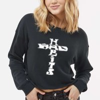 Cross Rockabilly Cropped Pullover Crew