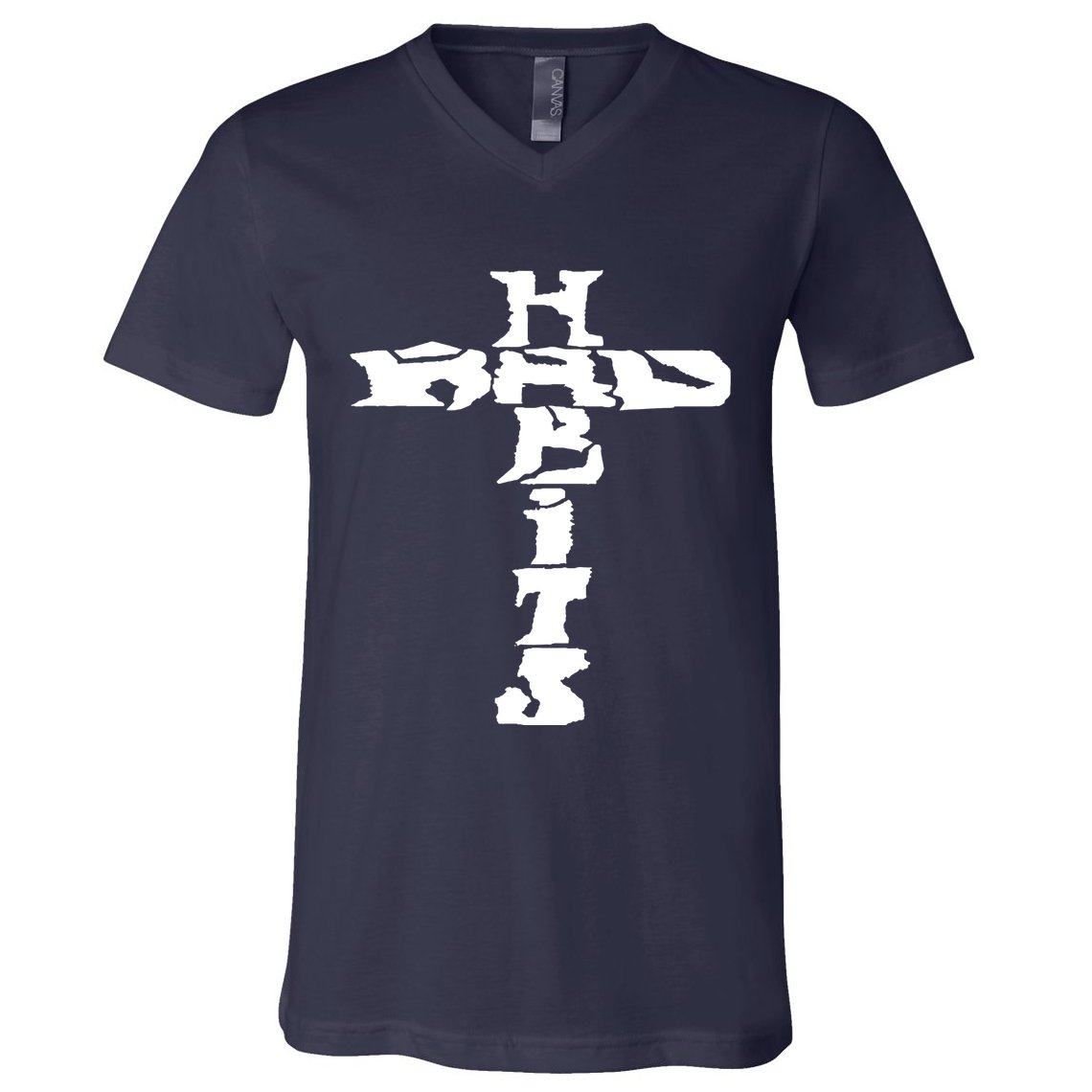 Cross Rockabilly V-Neck T-Shirt