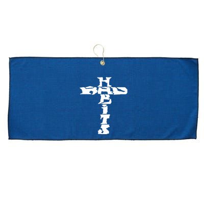 Cross Rockabilly Large Microfiber Waffle Golf Towel