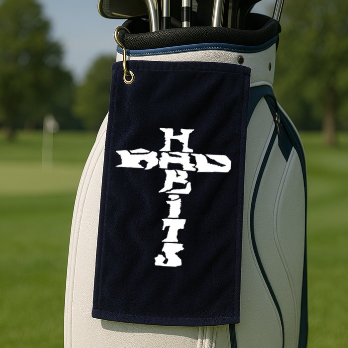Cross Rockabilly Golf Towel