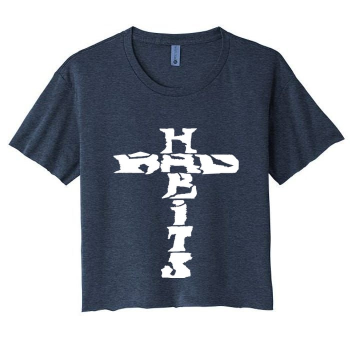 Cross Rockabilly Women's Crop Top Tee