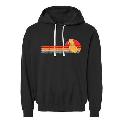 Capybara Retro Capybara Vintage Garment-Dyed Fleece Hoodie