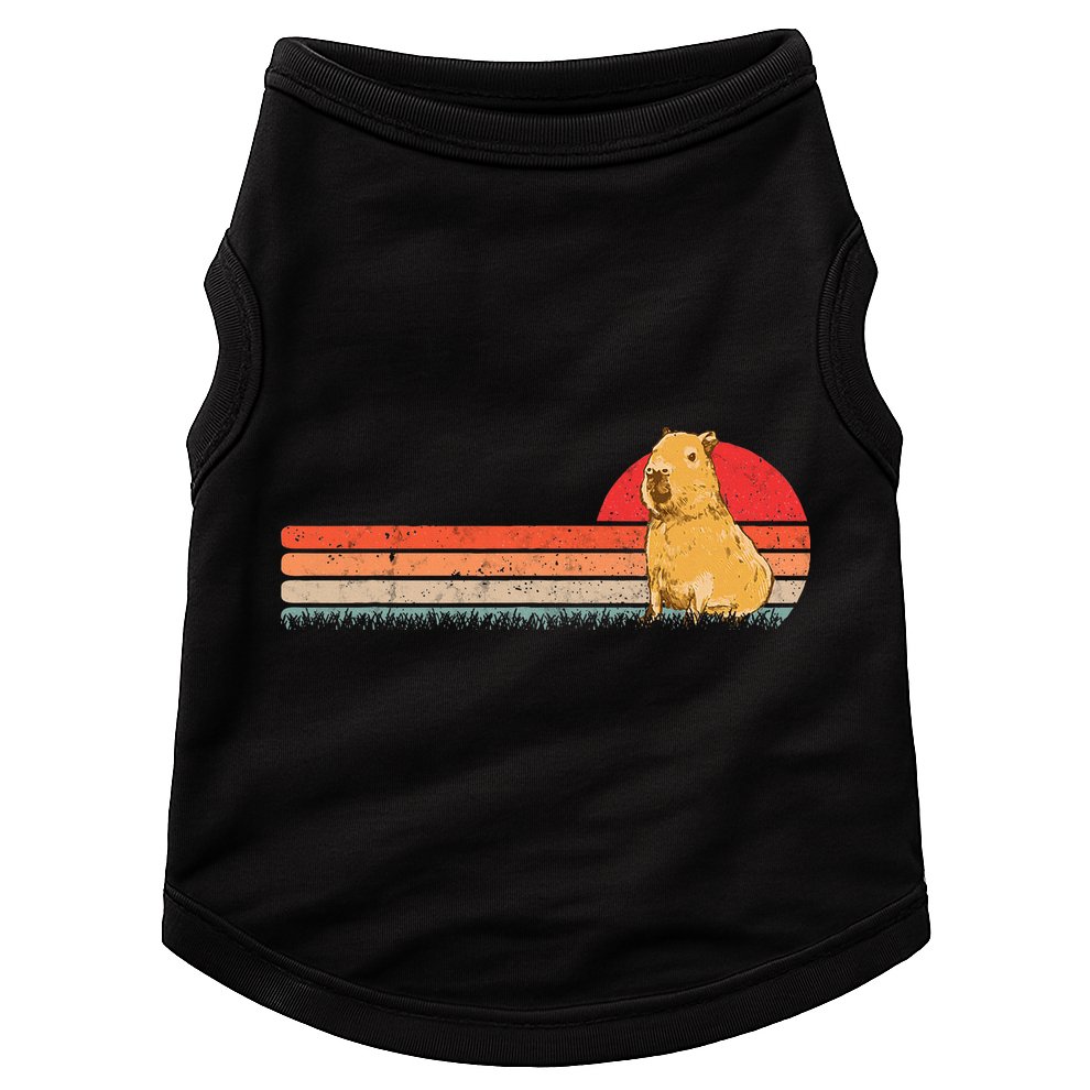 Capybara Retro Capybara Vintage Doggie Tank
