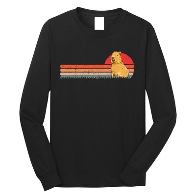 Capybara Retro Capybara Vintage Long Sleeve Shirt