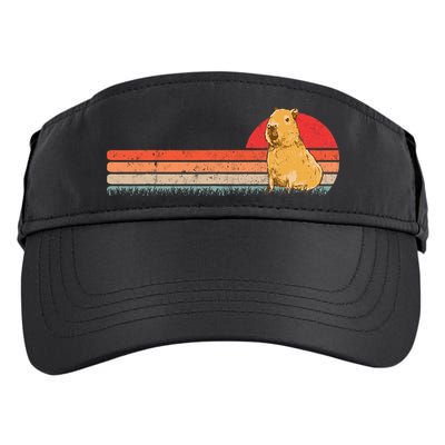 Capybara Retro Capybara Vintage Adult Drive Performance Visor
