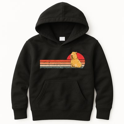 Capybara Retro Capybara Vintage Kids Hoodie