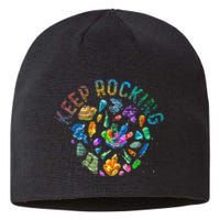 Colorful Rock Collector Earth Scientist Gift Funny Geology Sustainable Beanie