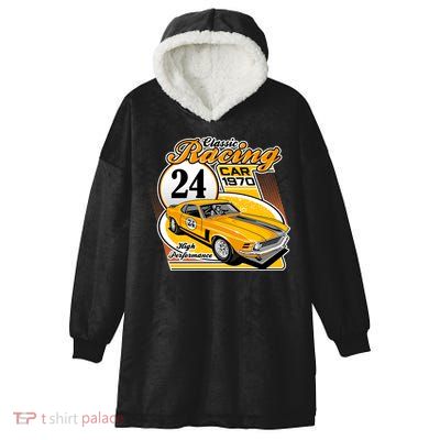 CLASSIC RACING CAR Hooded Wearable Blanket