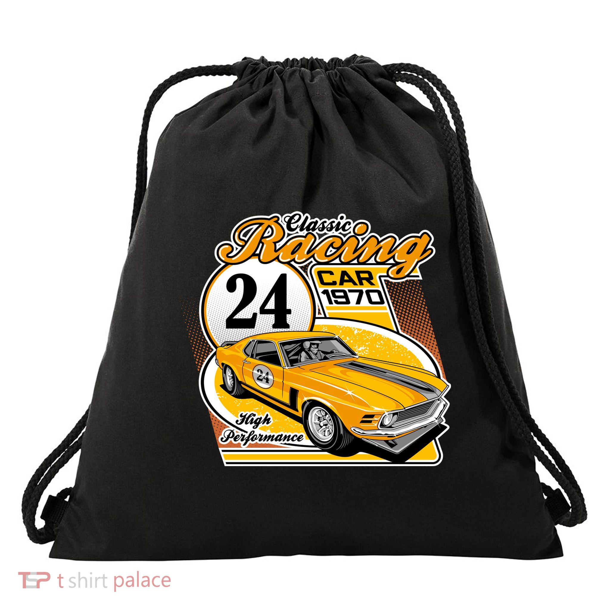 CLASSIC RACING CAR Drawstring Bag