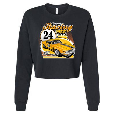 CLASSIC RACING CAR Cropped Pullover Crew