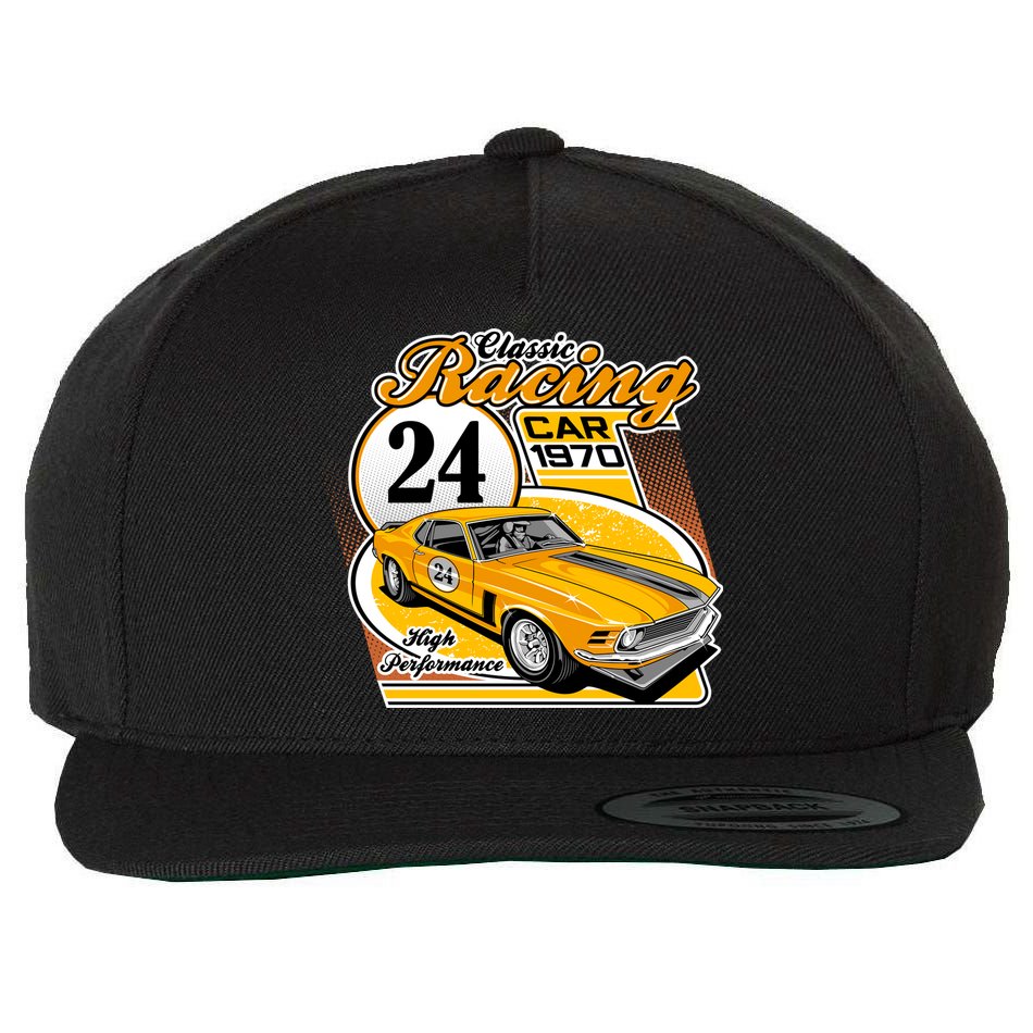 CLASSIC RACING CAR Wool Snapback Cap