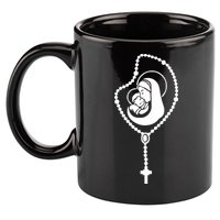 Catholic Rosary 11oz C Handle Ceramic Mug