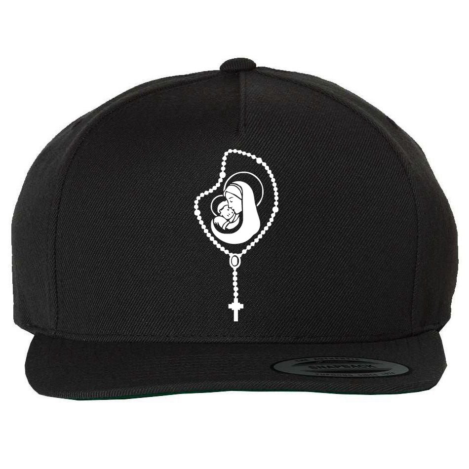 Catholic Rosary Wool Snapback Cap