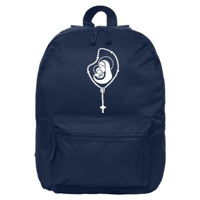 Catholic Rosary 16 in Basic Backpack