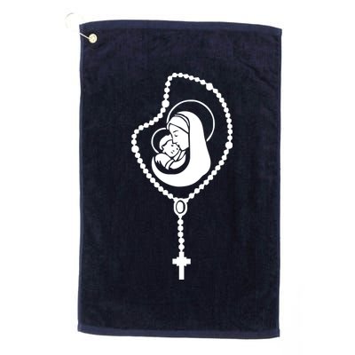 Catholic Rosary Golf Towel