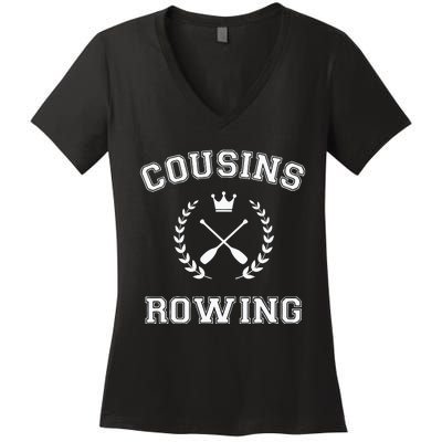 Cousins Rowing Women's V-Neck T-Shirt