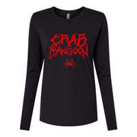 Crab Rangoon Womens Cotton Relaxed Long Sleeve T-Shirt