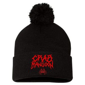 Crab Rangoon Pom Pom 12in Knit Beanie