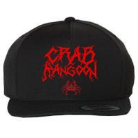 Crab Rangoon Wool Snapback Cap