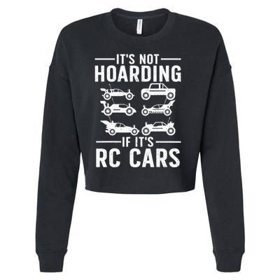 Cool Rc Car Art Remote Control Rc Car Racing Cropped Pullover Crew