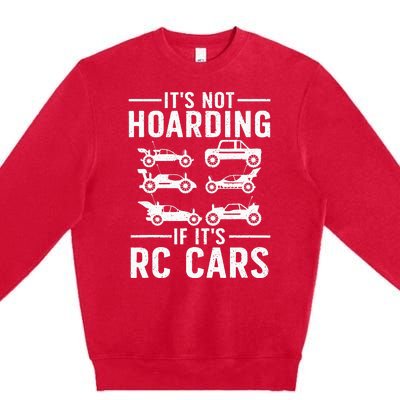 Cool Rc Car Art Remote Control Rc Car Racing Premium Crewneck Sweatshirt