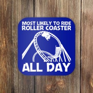 Cool Roller Coaster Art Roller Coaster Lover Gift Coaster