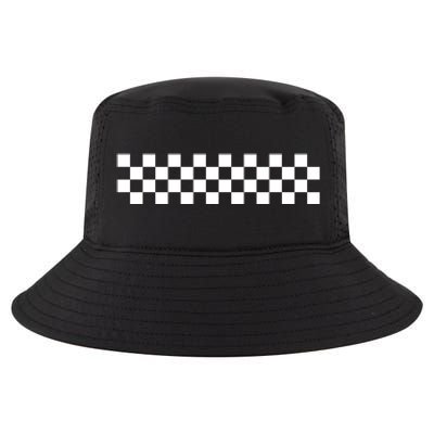 Car Racing Checkered Finish Line Flag Automobile Motor Race Gift Cool Comfort Performance Bucket Hat