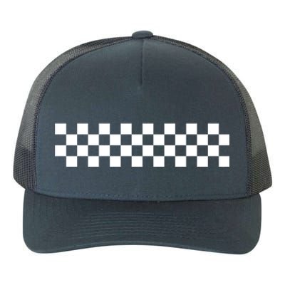 Car Racing Checkered Finish Line Flag Automobile Motor Race Gift Yupoong Adult 5-Panel Trucker Hat