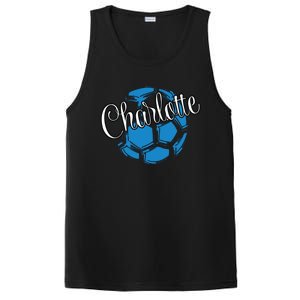 Cool Retro Charlotte Soccer Ball PosiCharge Competitor Tank