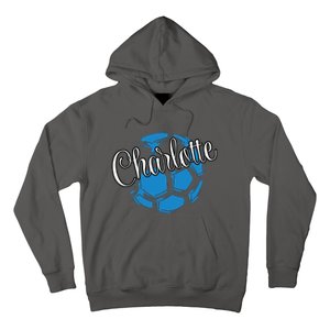 Cool Retro Charlotte Soccer Ball Hoodie