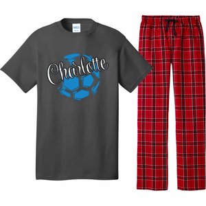 Cool Retro Charlotte Soccer Ball Pajama Set