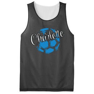 Cool Retro Charlotte Soccer Ball Mesh Reversible Basketball Jersey Tank